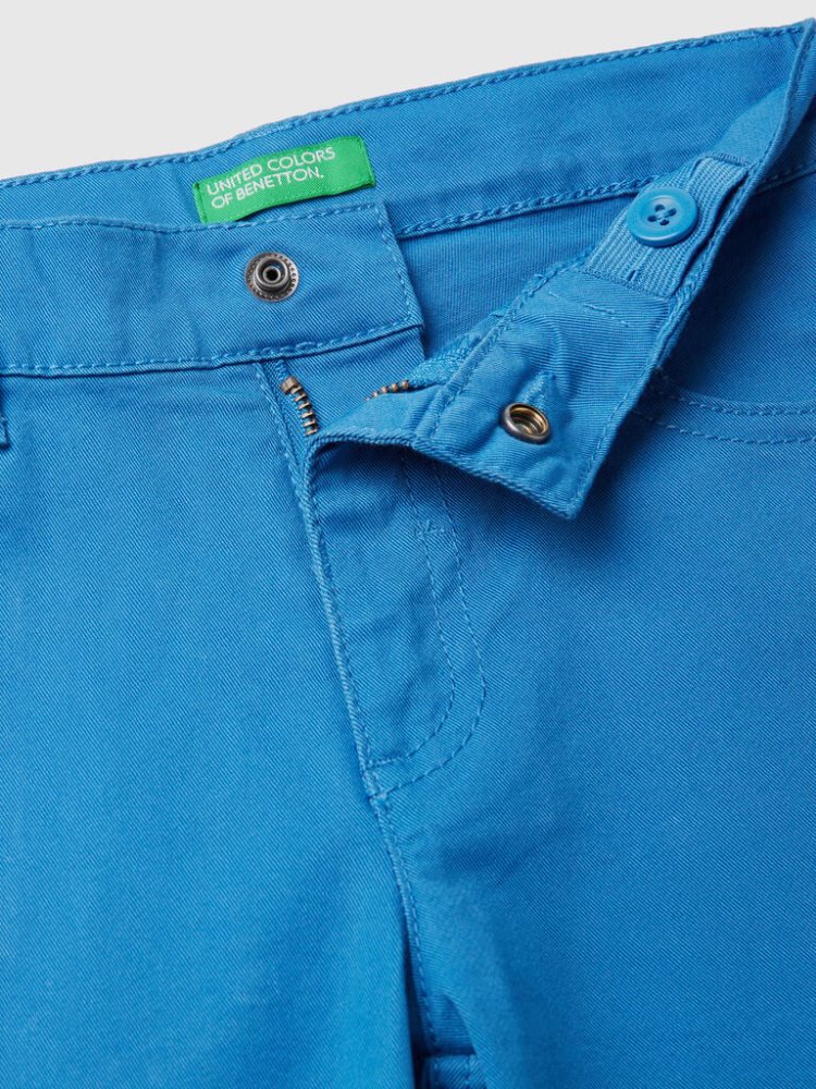 Benetton Five-pocket Slim Fit Broek Kinderen Blauw | BE623710