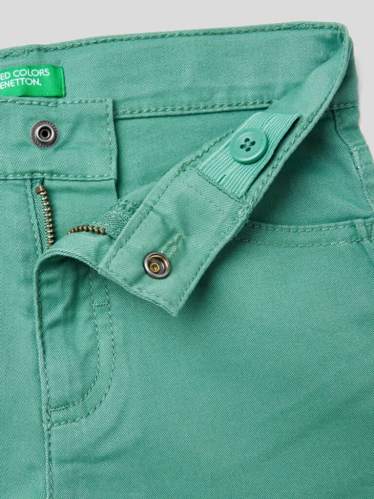 Benetton Five-pocket Stretch Broek Kinderen Groen | BE630059