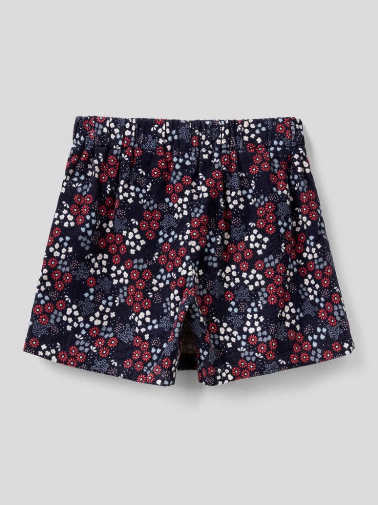 Benetton Floral Culottes Kinderen Donkerblauw | BE276561