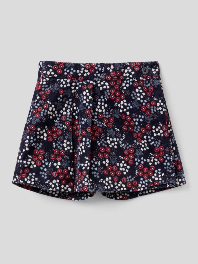 Benetton Floral Culottes Kinderen Donkerblauw | BE276561