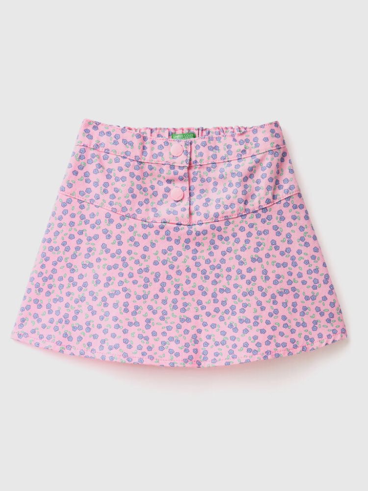 Benetton Floral Mini Rokken Kinderen Roze | BE052763