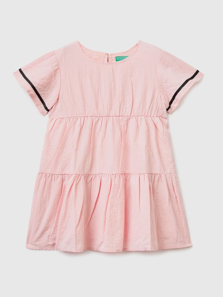 Benetton Frills Kort Jurken Kinderen Roze | BE848686