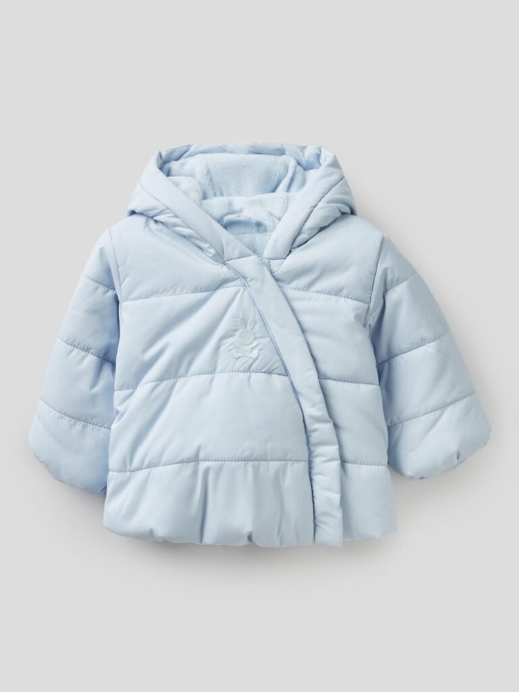 Benetton Gewatteerd Hood Jassen Kinderen Blauw | BE424126