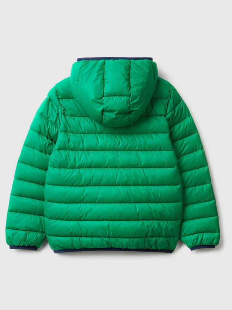 Benetton Gewatteerd Hood Jassen Kinderen Groen | BE460015