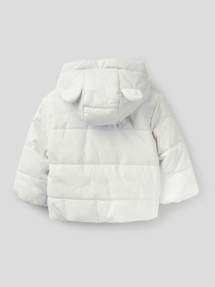 Benetton Gewatteerd Hood Jassen Kinderen Wit | BE816684