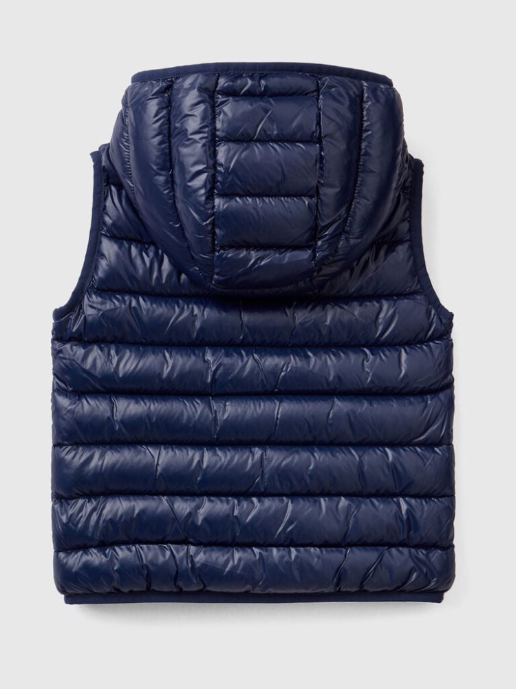 Benetton Gewatteerd Hood Light Jackets Kinderen Donkerblauw | BE569074