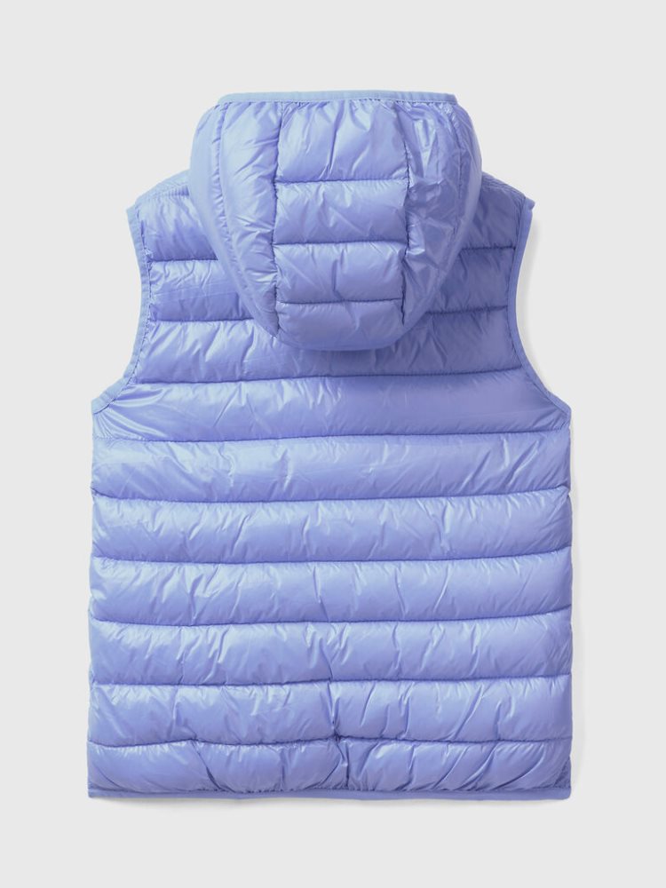 Benetton Gewatteerd Hood Puffer Jackets Kinderen Periwinkle | BE823445