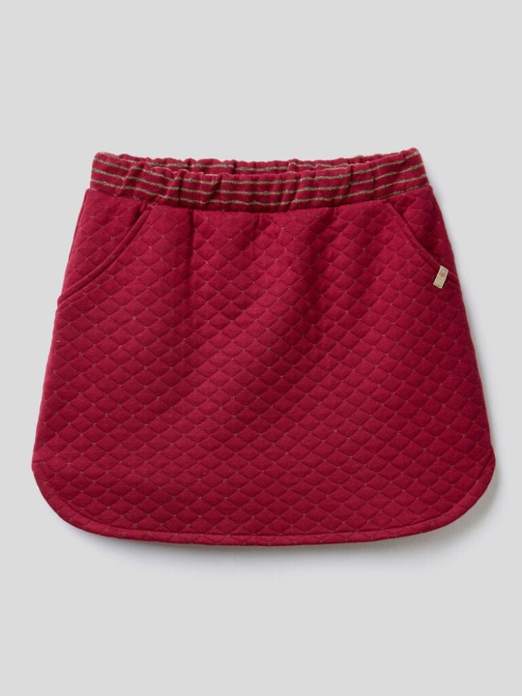 Benetton Gewatteerd Lurex Rokken Kinderen Bordeaux | BE445723