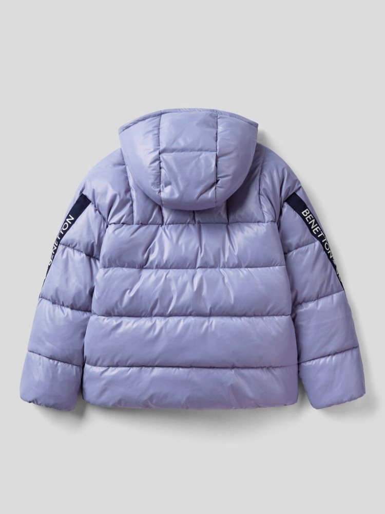 Benetton Gewatteerd Recycled Wadding Jassen Kinderen Lilac | BE988403