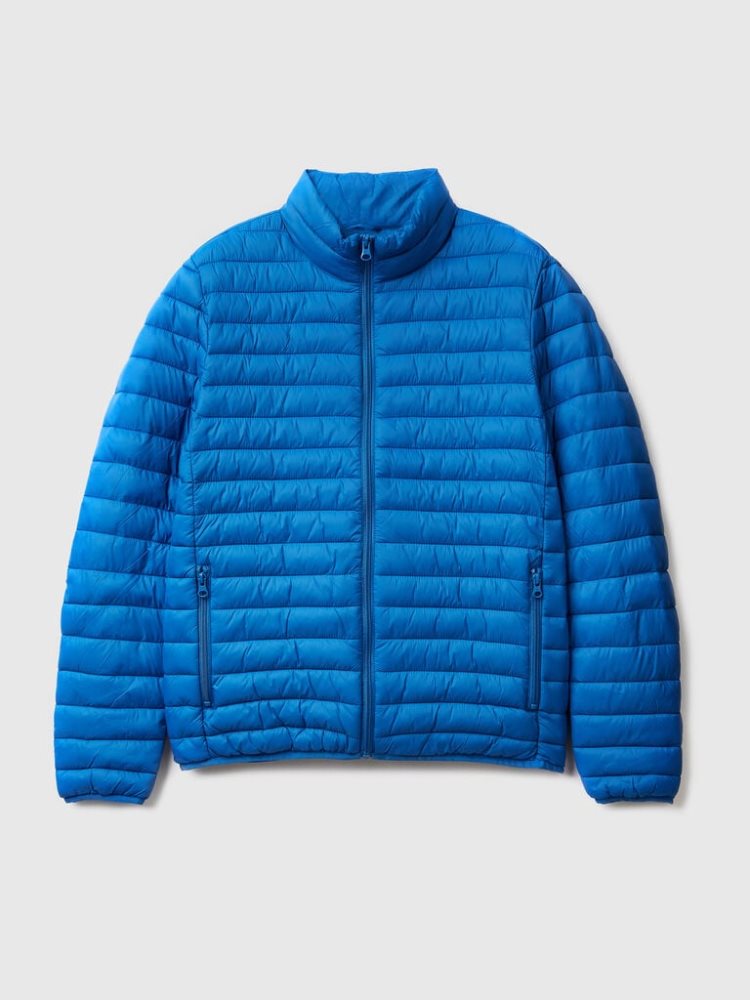 Benetton Gewatteerd Recycled Wadding Puffer Jackets Heren Lichtblauw | BE399728