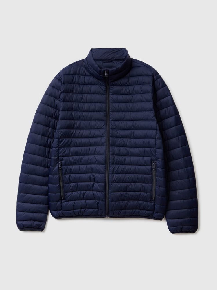 Benetton Gewatteerd Recycled Wadding Puffer Jackets Heren Donkerblauw | BE701748