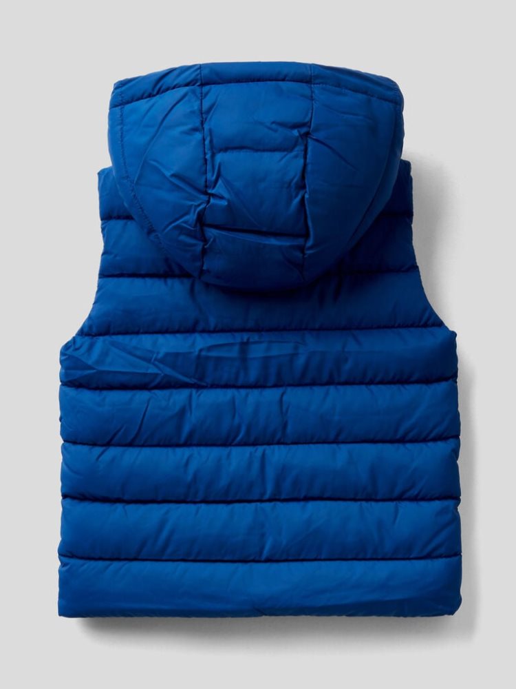 Benetton Gewatteerd Removable Hood Gilet Kinderen Blauw | BE370820