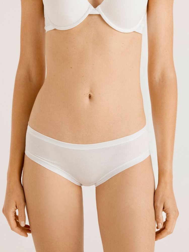 Benetton High-rise Super Stretch Organic Katoenen Knickers Dames Wit | BE046547