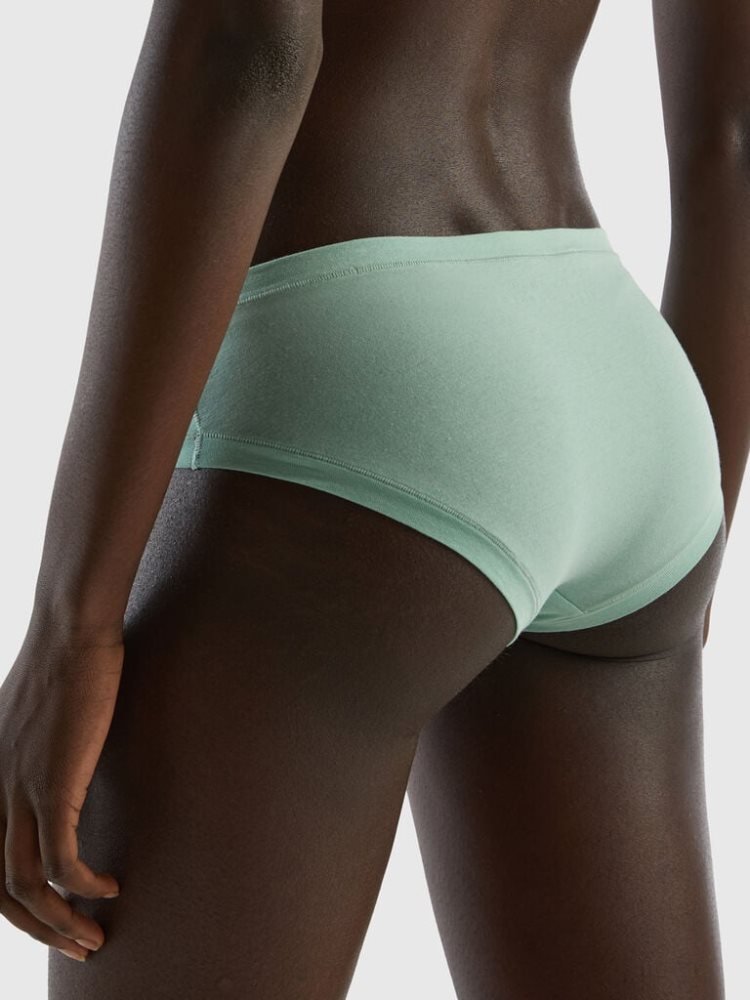 Benetton High-rise Super Stretch Organic Katoenen Knickers Dames Groen | BE438783