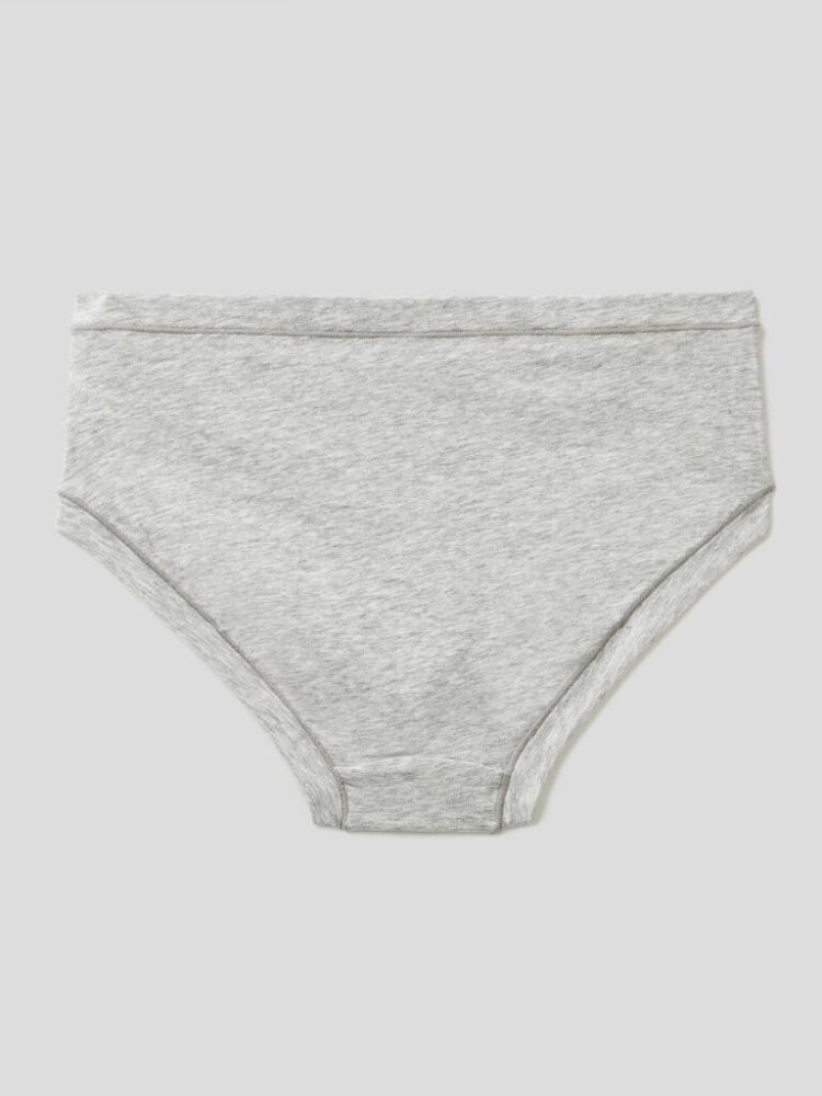 Benetton High-rise Super Stretch Organic Katoenen Knickers Dames Lichtgrijs | BE800956