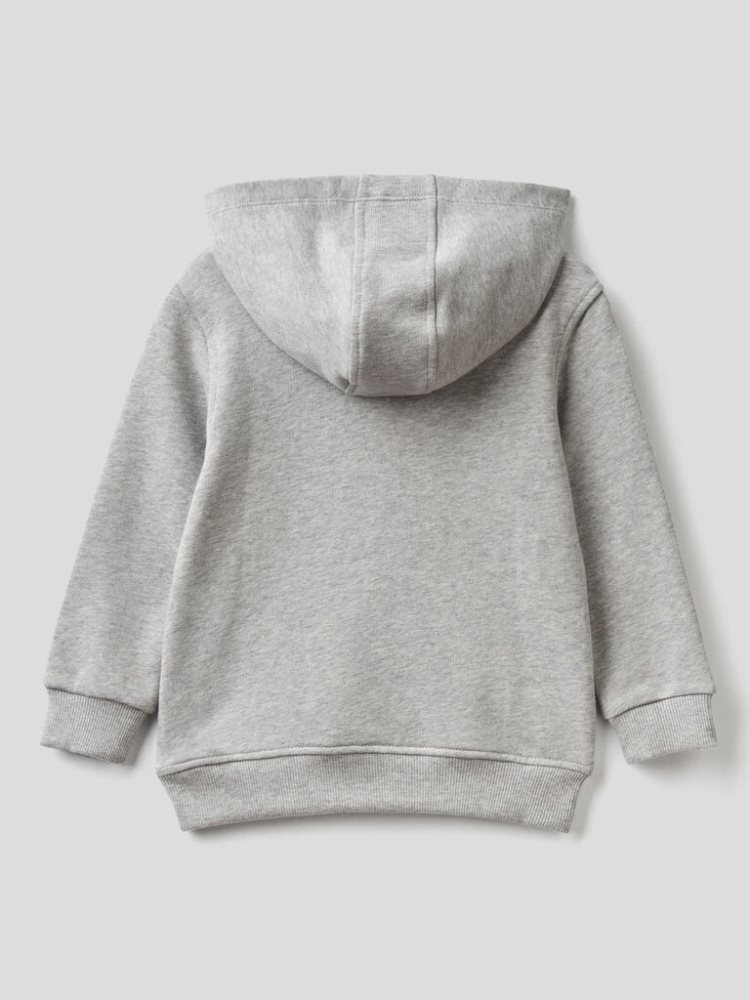 Benetton Kangaroo Pocket Hoodie Kinderen Grijs | BE106417