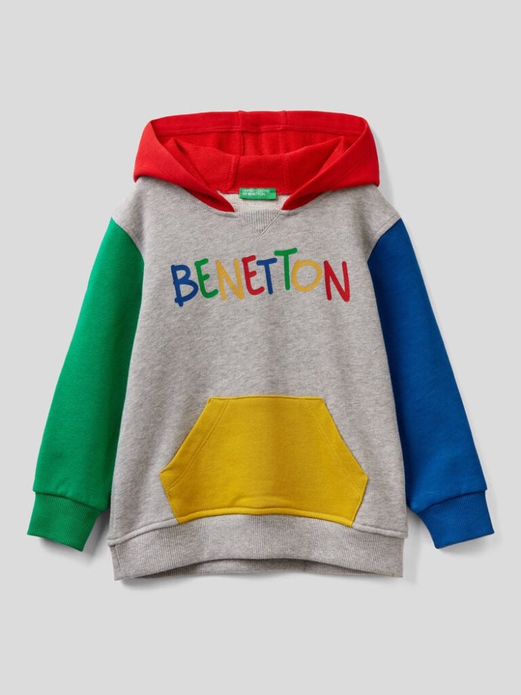 Benetton Kangaroo Pocket Hoodie Kinderen Multi-color | BE862826