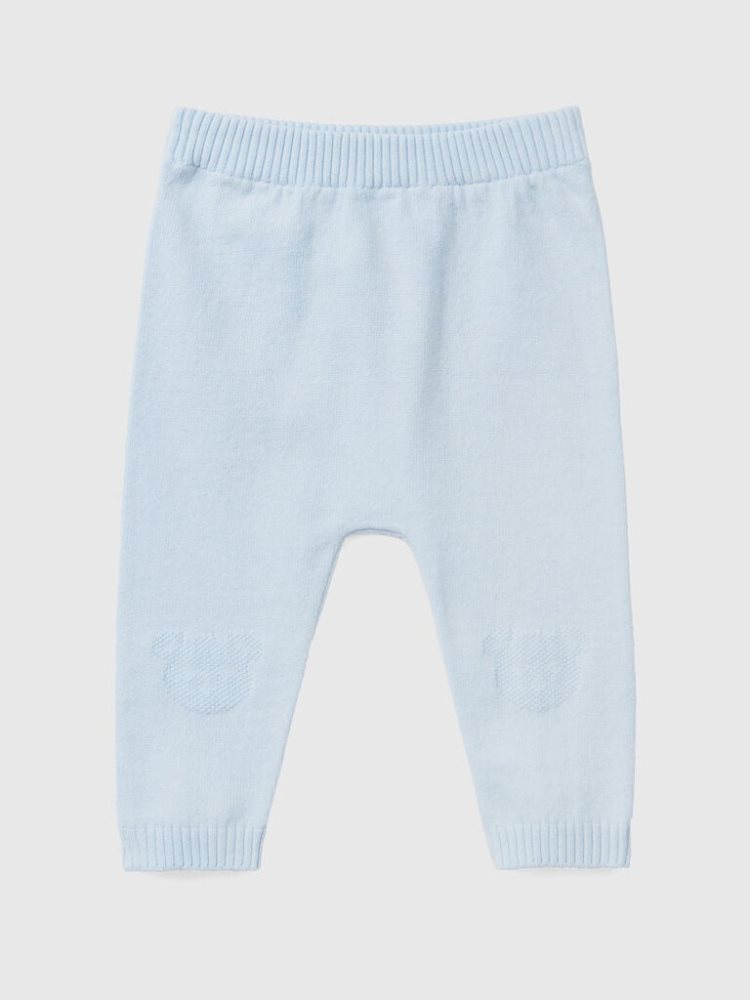 Benetton Knit Inlay Broek Kinderen Blauw | BE116073