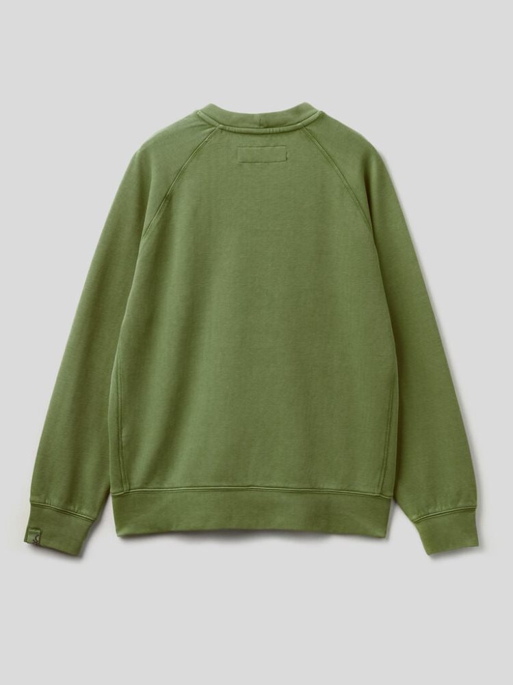 Benetton Lichtgewicht 100% Katoenen Sweatshirt Heren Groen | BE622925