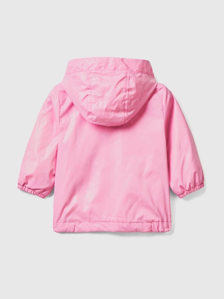 Benetton Lichtgewicht Hood Jassen Kinderen Roze | BE559280