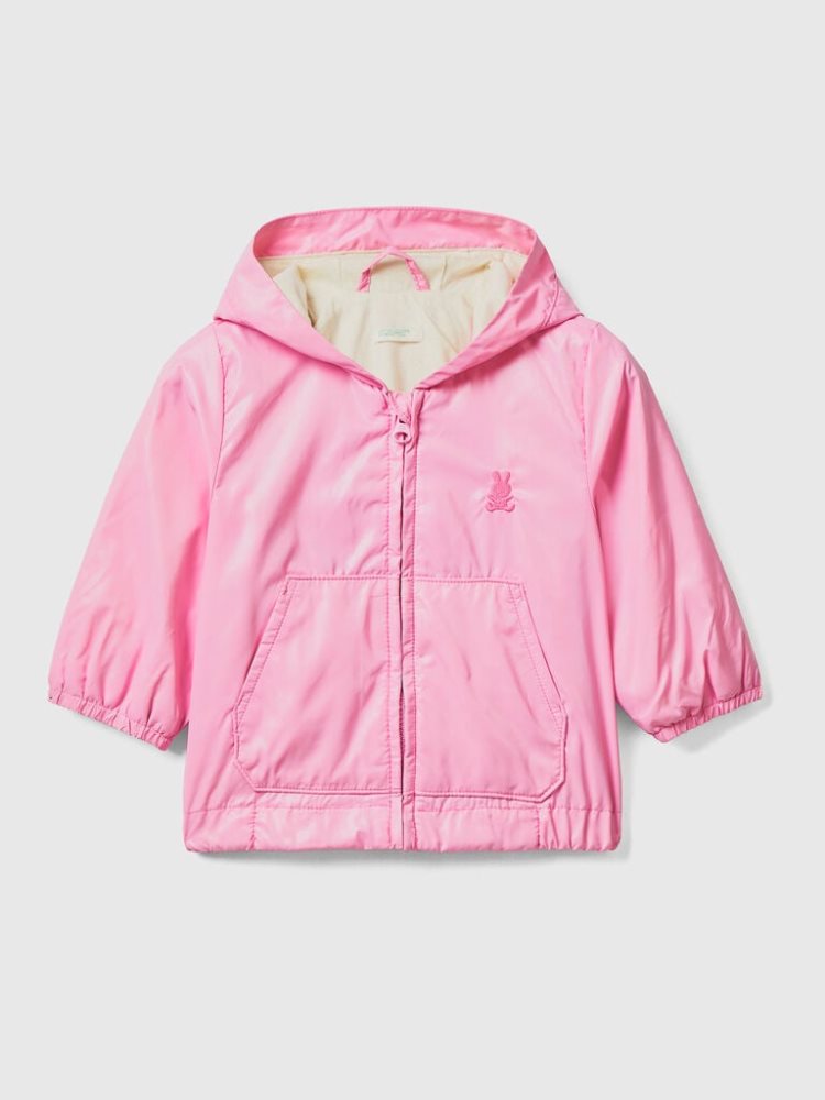 Benetton Lichtgewicht Hood Jassen Kinderen Roze | BE559280