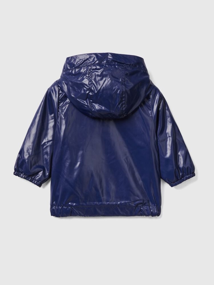 Benetton Lichtgewicht Hood Jassen Kinderen Donkerblauw | BE652006