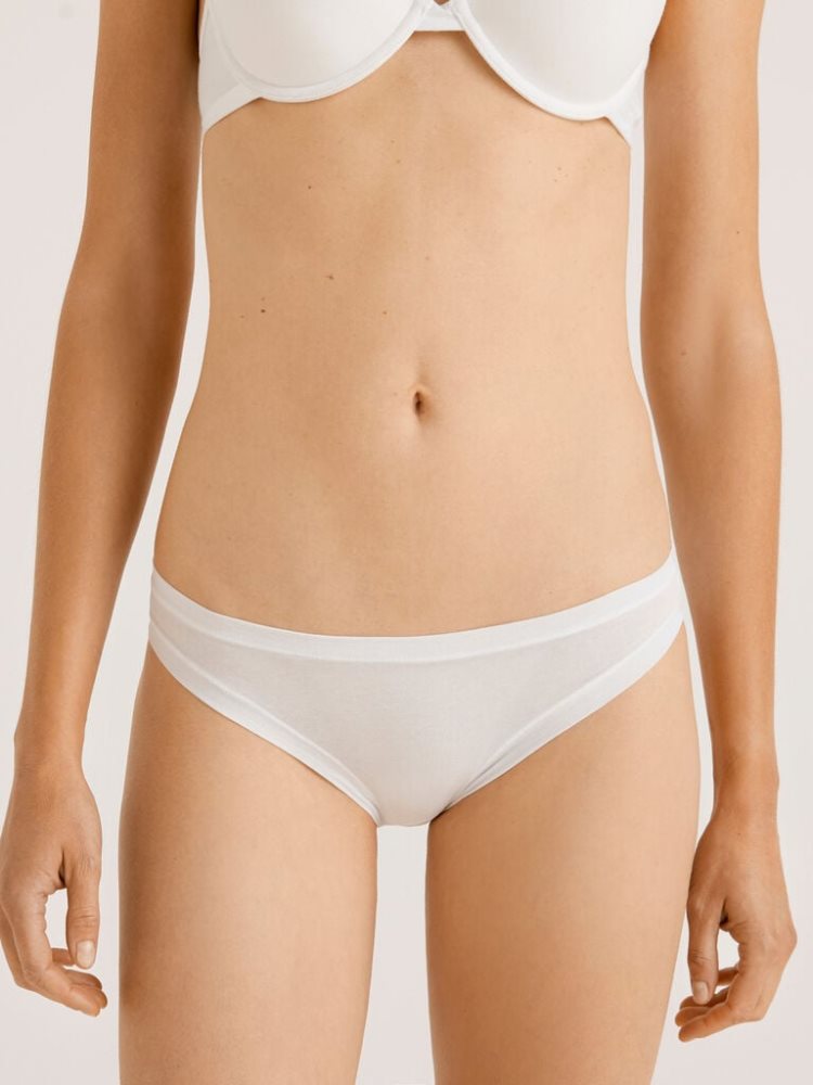 Benetton Low Rise Super Stretch Organic Katoenen Knickers Dames Wit | BE807216