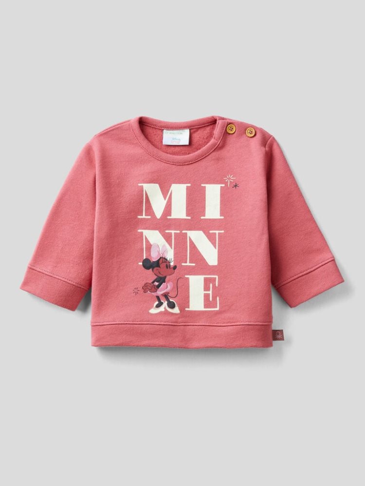 Benetton Mickey & Friends 100% Katoenen Sweatshirt Kinderen Strawberry | BE340805