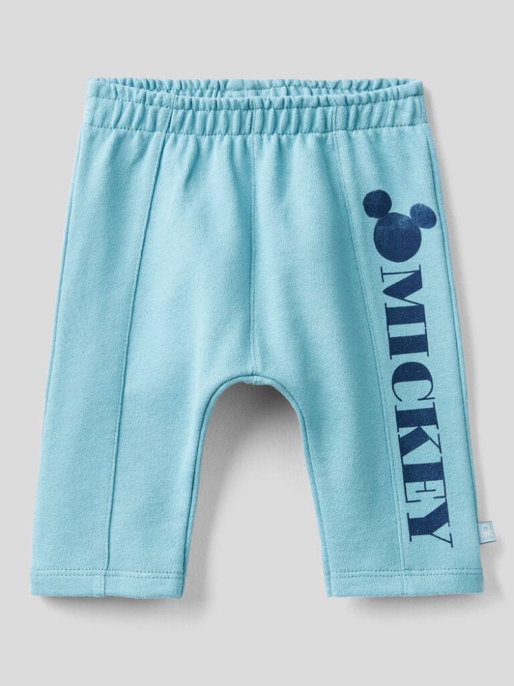 Benetton Mickey Mouse Warm Sweat Joggers Kinderen Lichtblauw | BE181271