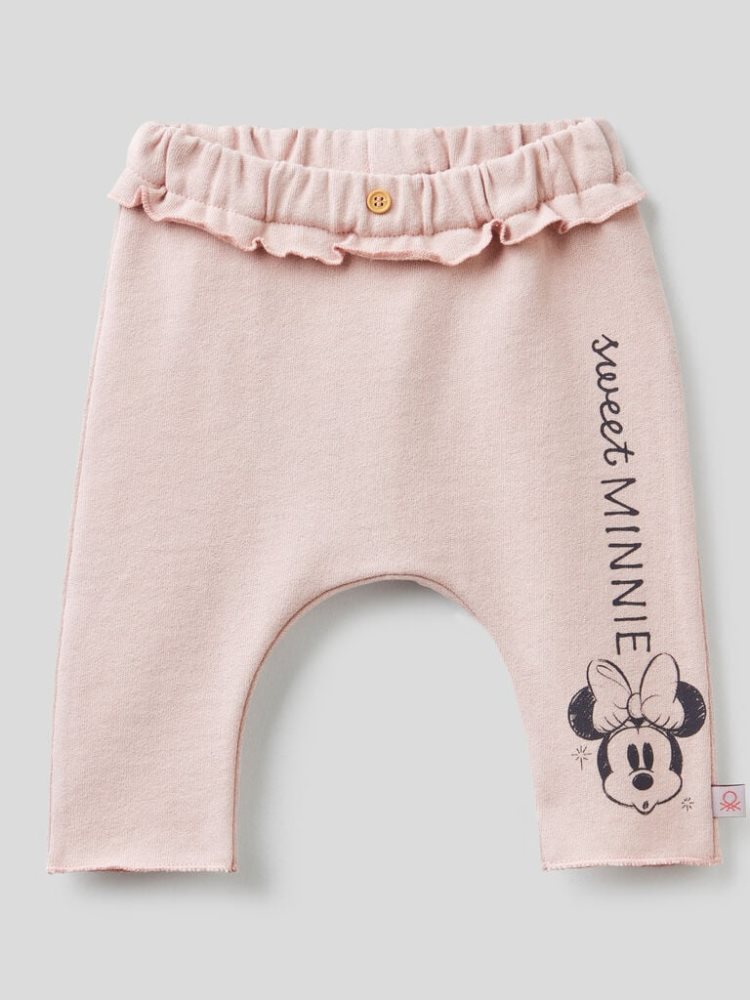 Benetton Minnie Warm Sweat Broek Kinderen Roze | BE385972