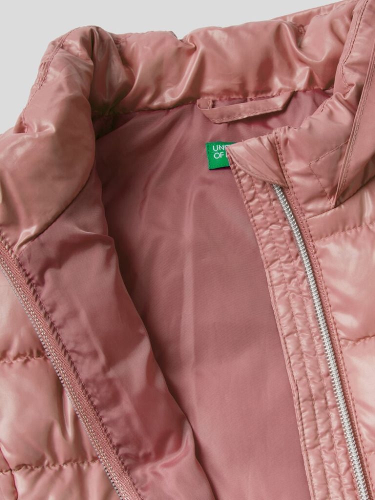 Benetton Mouwloos Hood Light Jackets Kinderen Roze | BE289167