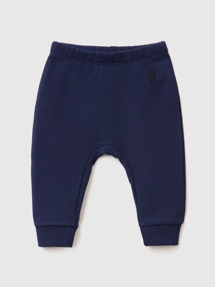 Benetton Organic Katoenen Joggingbroek Kinderen Donkerblauw | BE184331