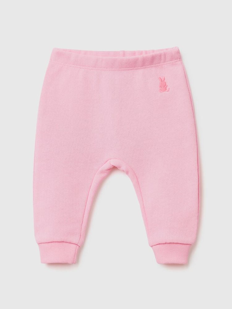 Benetton Organic Katoenen Joggingbroek Kinderen Roze | BE987284