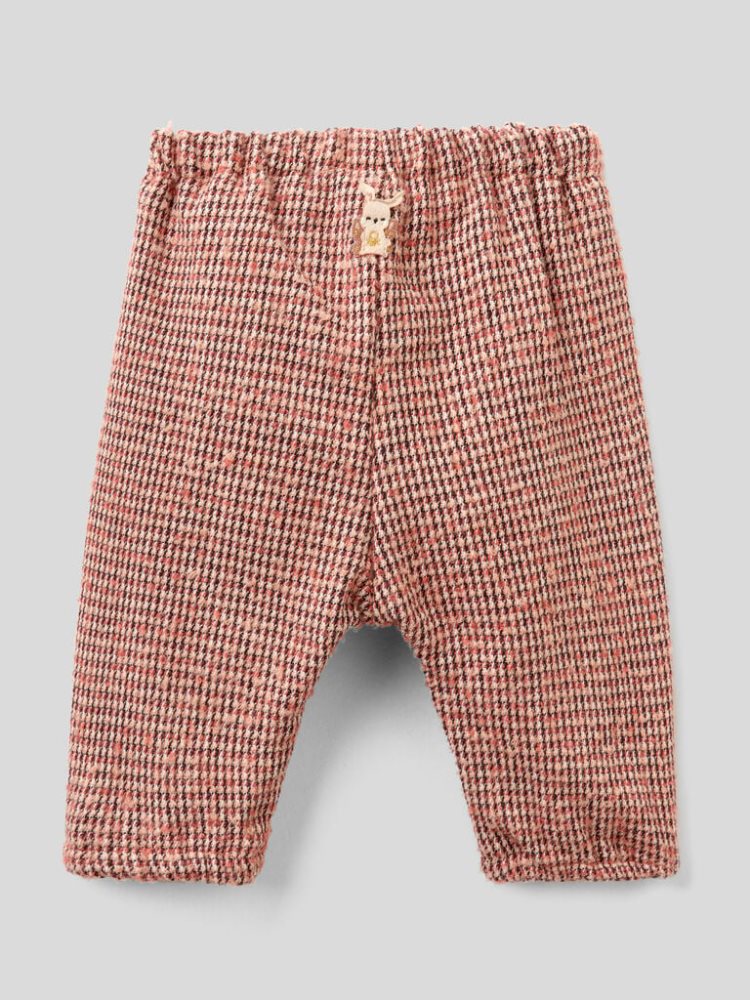 Benetton Patterned Bow Broek Kinderen Rood | BE157553