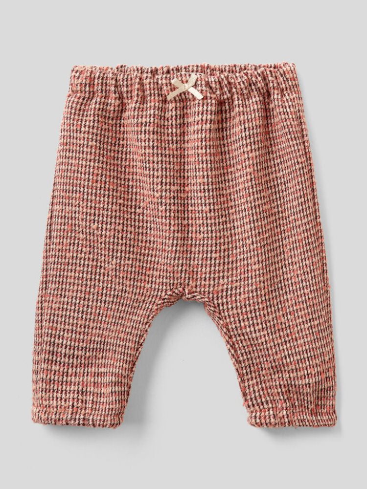 Benetton Patterned Bow Broek Kinderen Rood | BE157553