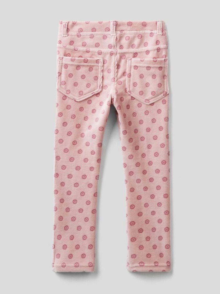 Benetton Patterned Chenille Jeggings Kinderen Roze | BE764866