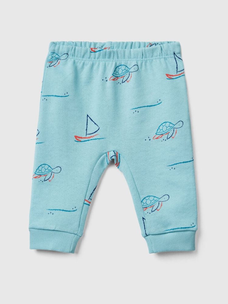 Benetton Patterned Joggingbroek Kinderen Turquoise | BE218613