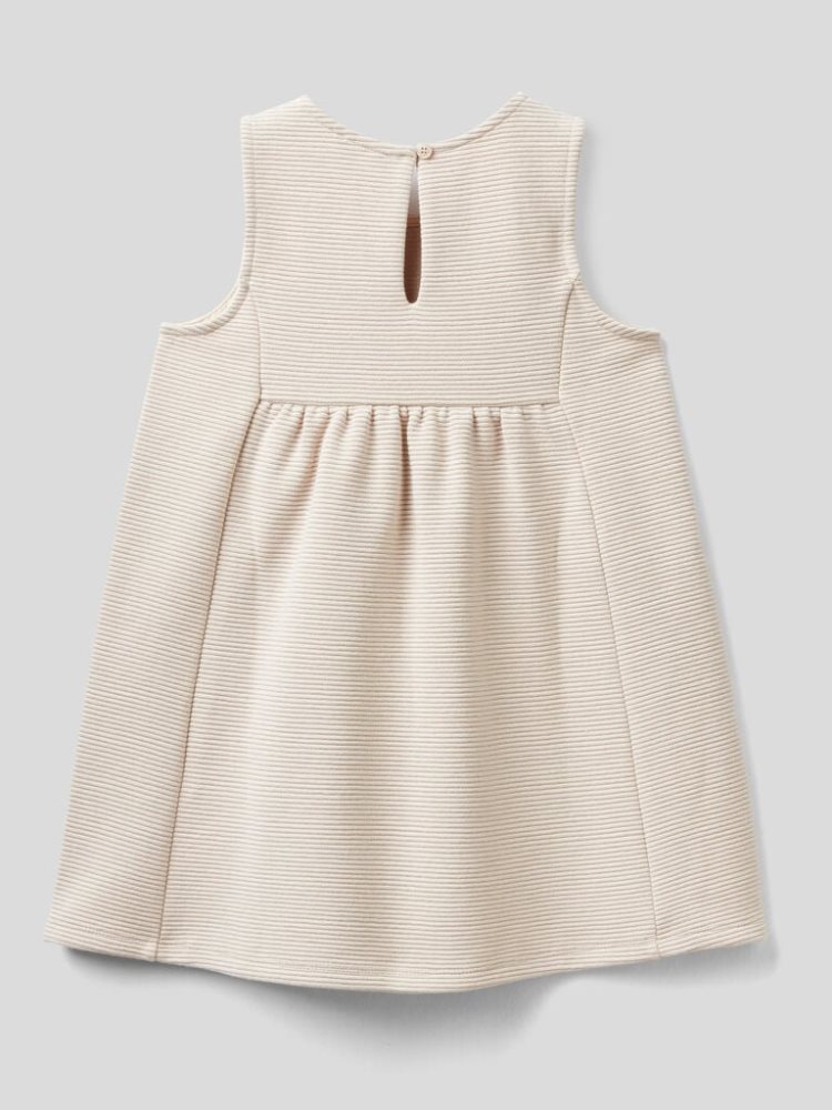 Benetton Pinafore Lurex Jurken Kinderen Wit | BE135104