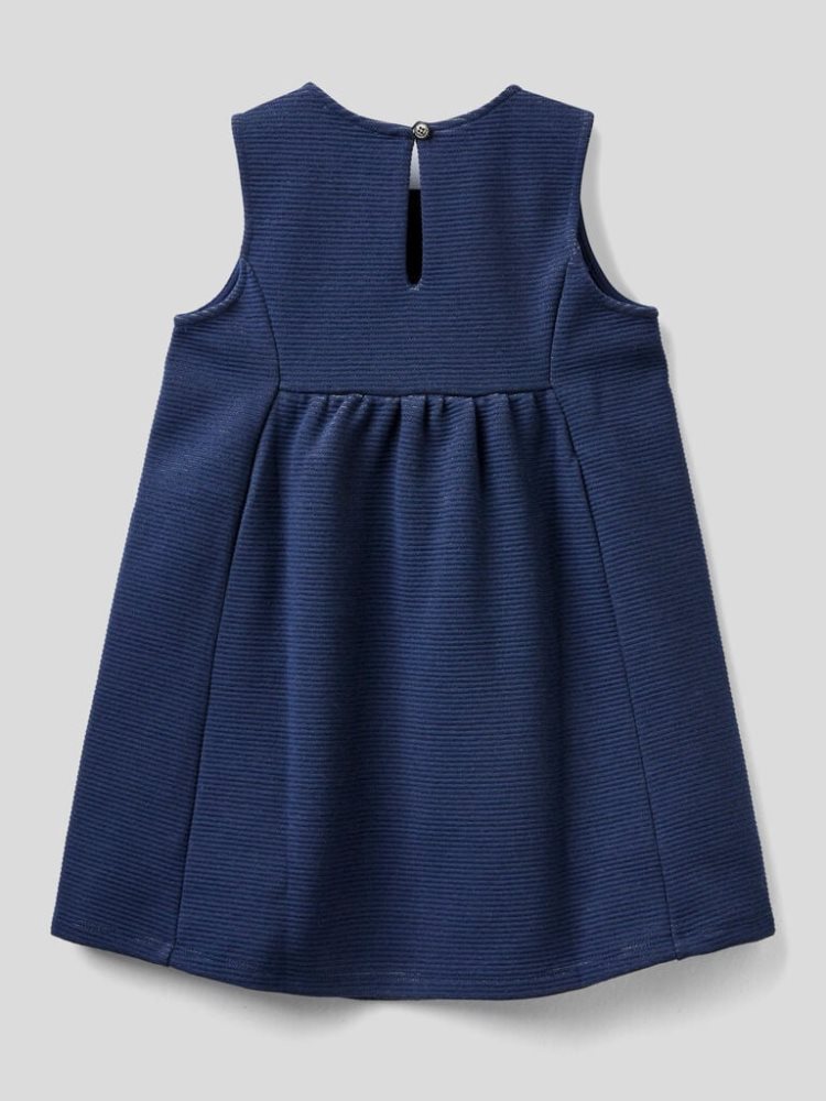 Benetton Pinafore Lurex Jurken Kinderen Donkerblauw | BE554612