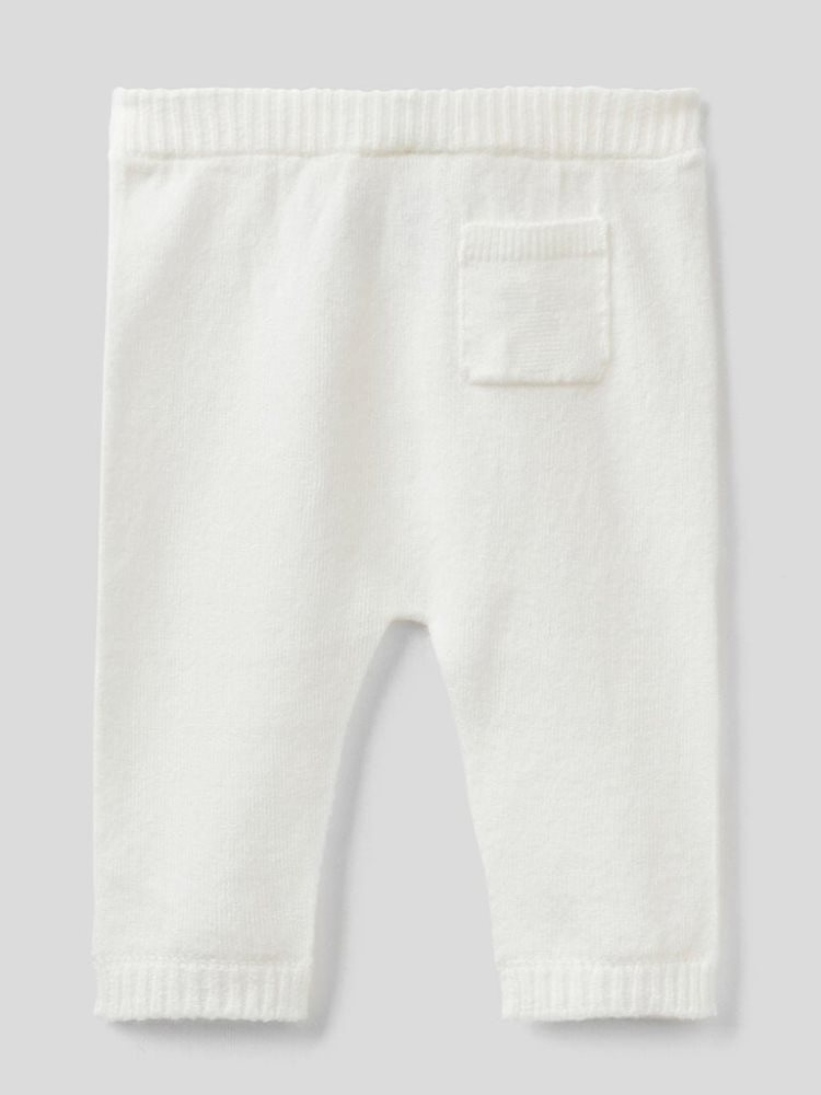 Benetton Pocket Joggingbroek Kinderen Wit | BE091797