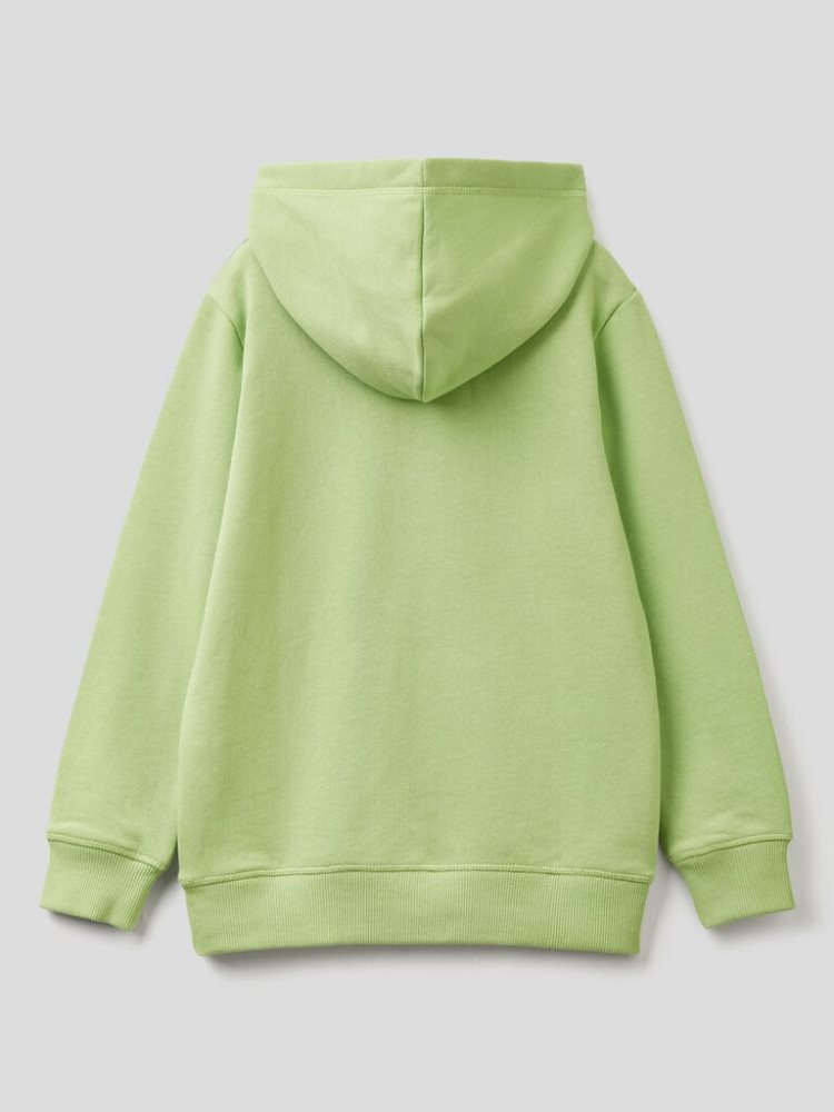 Benetton Printed Hoodie Kinderen Lime | BE742555