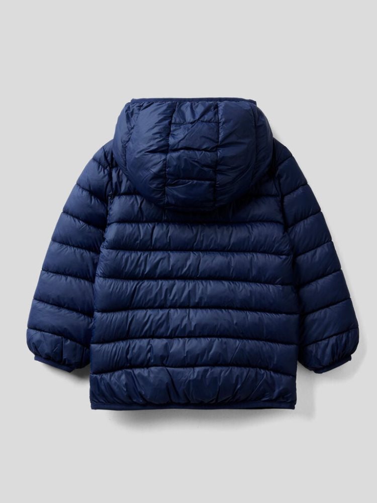 Benetton Rain Defender Hood Light Jackets Kinderen Donkerblauw | BE343494