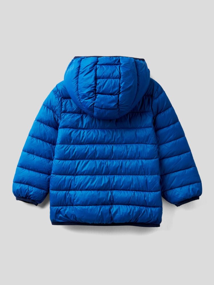 Benetton Rain Defender Hood Light Jackets Kinderen Blauw | BE535725