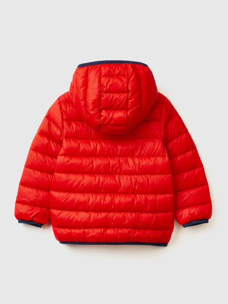 Benetton Rain Defender Nylon Light Jackets Kinderen Rood | BE240235