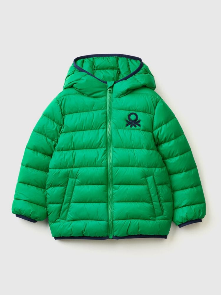 Benetton Rain Defender Nylon Light Jackets Kinderen Groen | BE551682