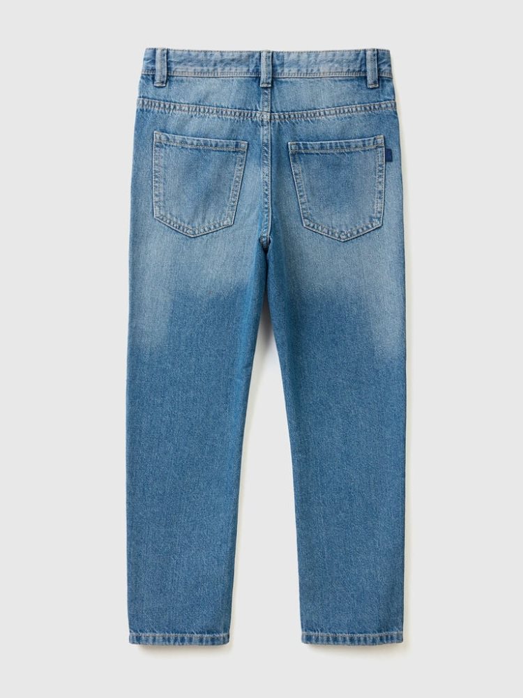 Benetton Rechtdoor Leg Jeans Kinderen Blauw | BE147633