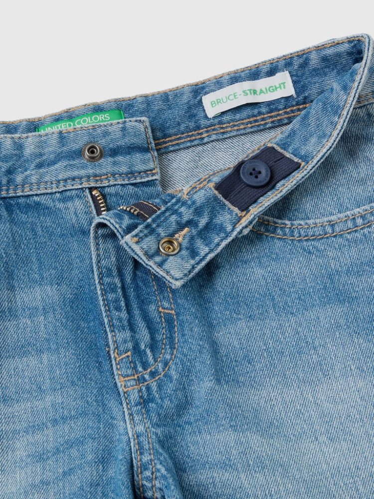 Benetton Rechtdoor Leg Jeans Kinderen Blauw | BE147633