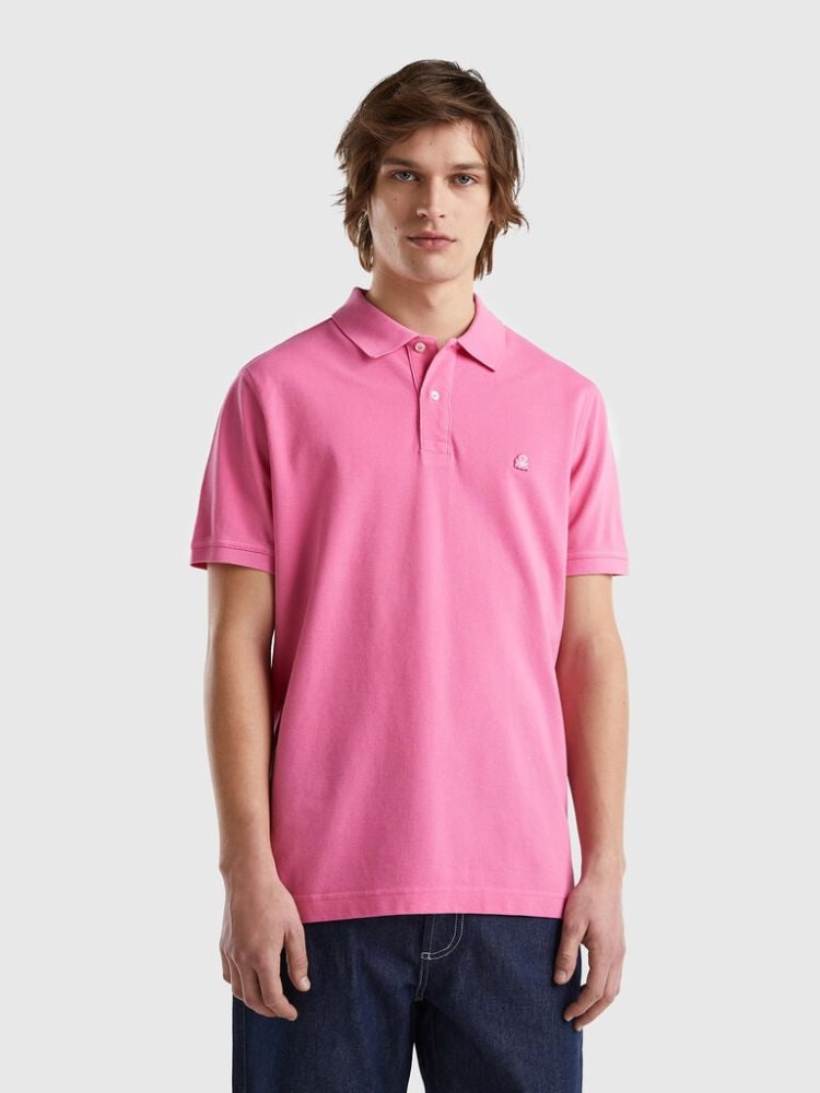 Benetton Regular Fit Short Sleeve Polos Heren Roze | BE516537