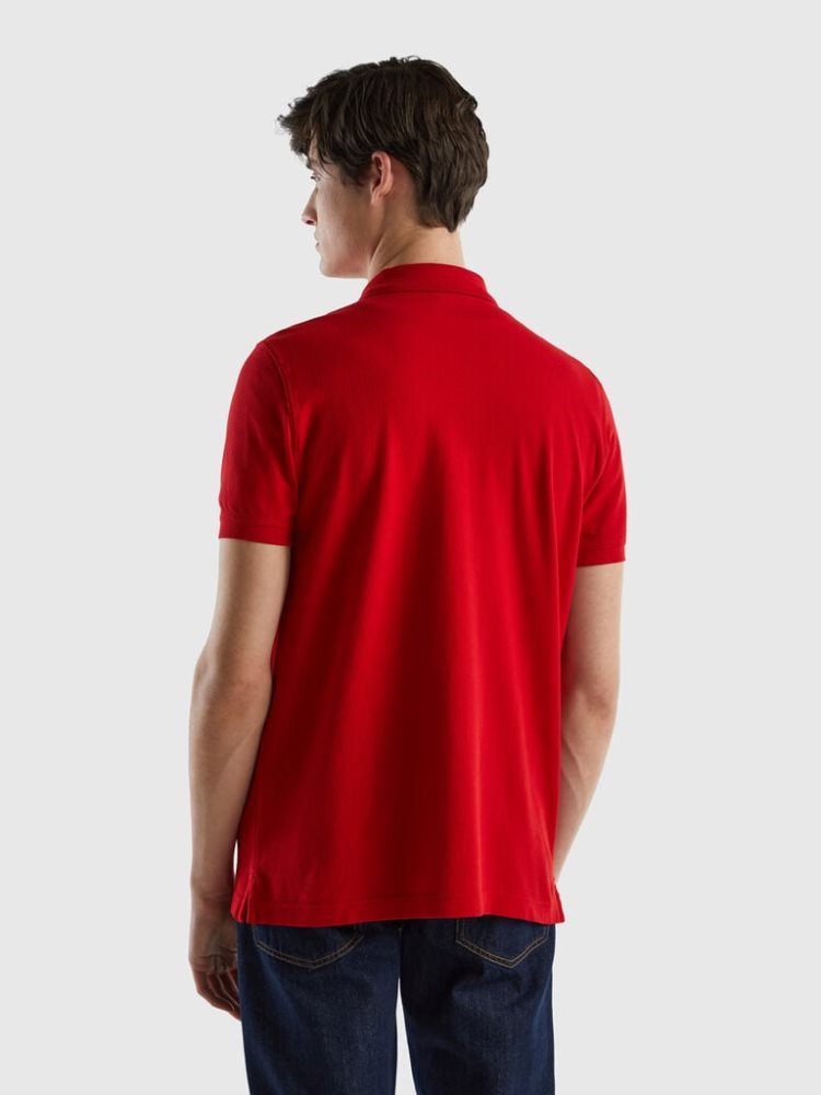 Benetton Regular Fit Short Sleeve Polos Heren Rood | BE951162