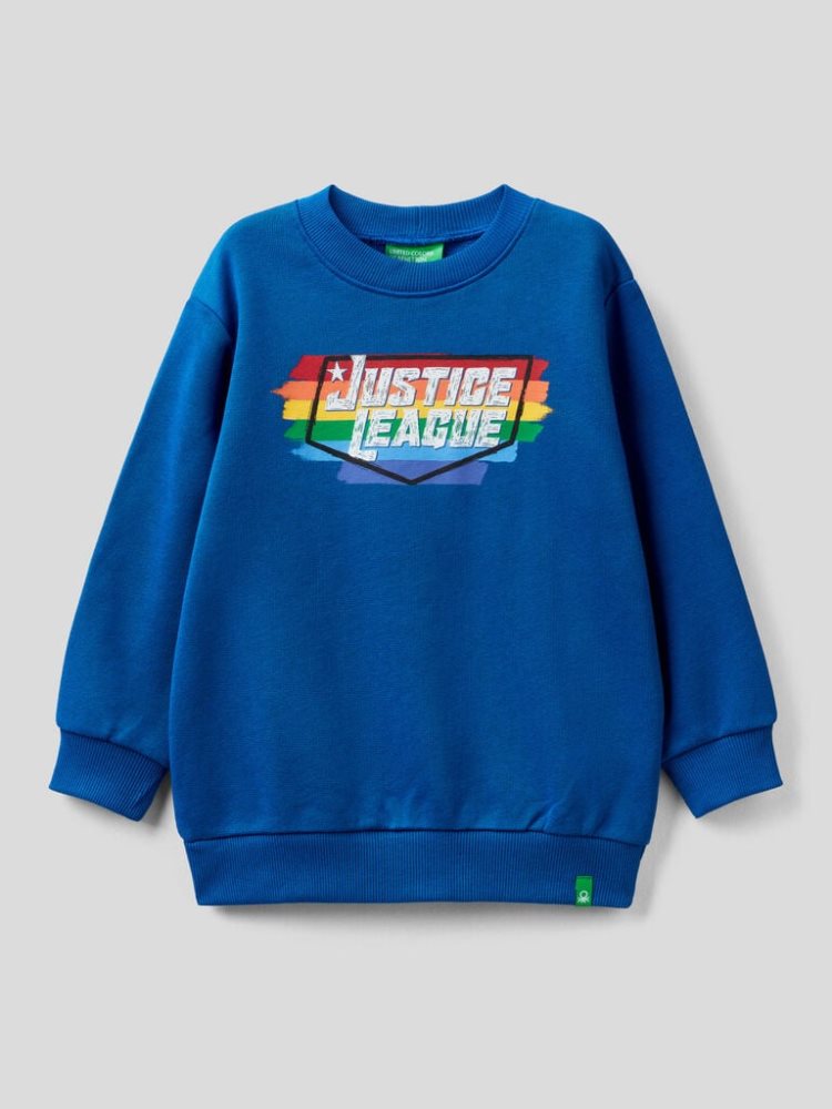 Benetton Regular Fit ©&™dc Comics Sweatshirt Kinderen Blauw | BE073059